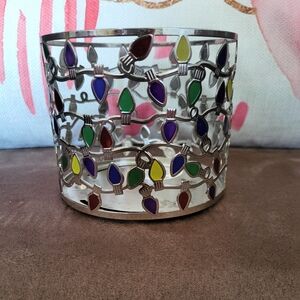 Bath & Body Works Silver Candle Holder